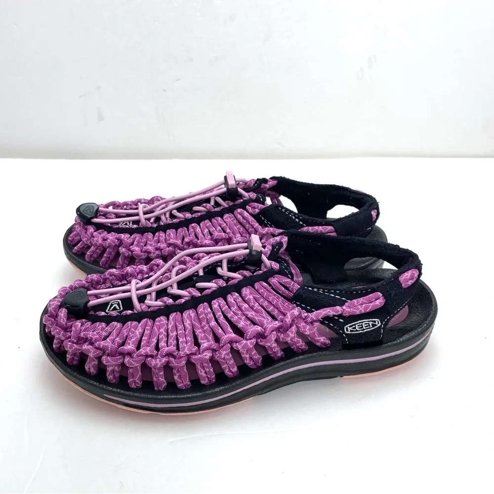 KEEN Uneek Woven Rubber Outdoor Sandals in Pink Size 5.5 Style 1014637